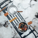 Ківш з деревяною ручкою Naturehike NH21SJ002, нержавіюча сталь