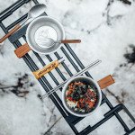 Ківш з деревяною ручкою Naturehike NH21SJ002, нержавіюча сталь