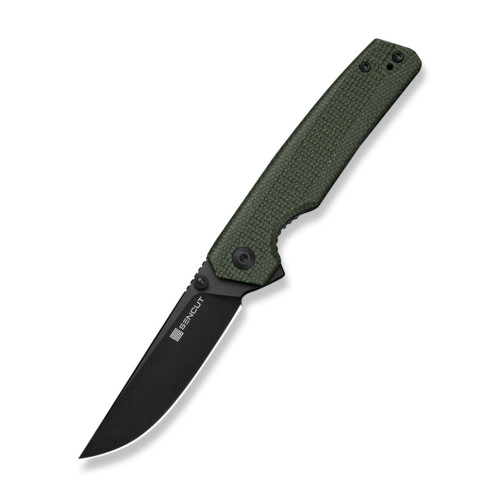 Ніж складаний кишеньковий Sencut Stria, (7,9 см) D2 / Micarta зелений