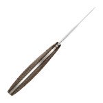 Ніж з чохлом туристичний SRM Fossa 605T-MW, (8.8 см) 14C28N / Micarta коричневий