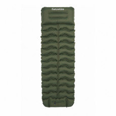 Матрац туристичний надувний одномісний Naturehike CNK2550WS019, 200x60x9.5 см, зелений, прямокутний із вбудованою помпою
