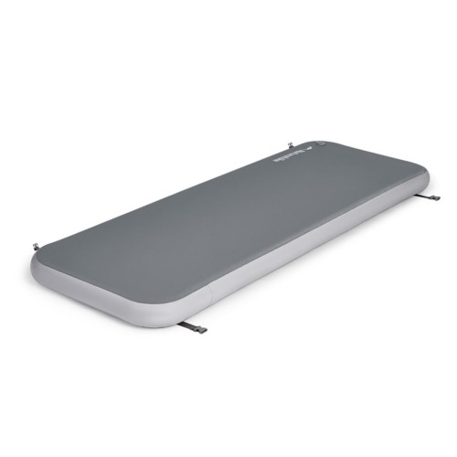 Матрац кемпінговий надувний одномісний Naturehike CNK2550WS039, 192x70x10 см, сірий  із ручним насосом