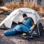 Спальник Naturehike Pro MG120 CNK2550WS044, p-p XL,  блакитний
