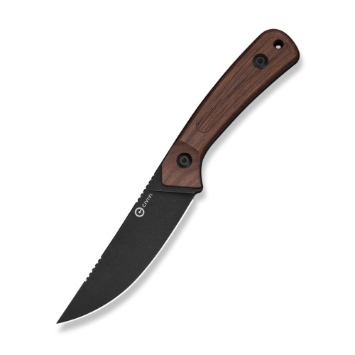Ніж фіксований туристичний Civivi Carveth (9,1 см) AEB-L / Wood дерево з чохлом