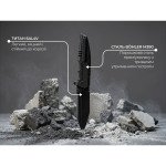 Ніж складаний туристичний Weknife Breach (9.8 см) Bohler M390 / Titanium чорний