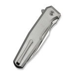 Ніж складаний туристичний Weknife Dressytak (8.6 см) Bohler M390 / Titanium сірий