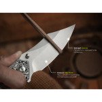Ніж складаний туристичний Civivi Pentad (8.8 см) Nitro-V / Micarta чорний/білий