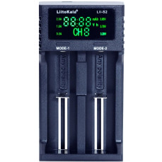 Зарядний пристрій Liitokala Lii-S2, 2 канала, Ni-Mh/Li-ion/LiFePo4, USB, LCD, Box