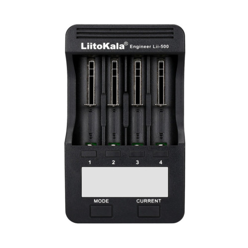 Зарядний пристрій Liitokala Lii-500, 4 канала, Ni-Mh/Li-ion, 220V/12V, Powerbank, Test, LCD, Box