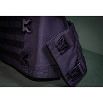 Плитоноска с установкой боковой и кевларовой защиты кордура Kirasa черная (KI101)