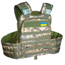 Плитоноска тактична кордура Kirasa піксель (Арт.KI104-1)