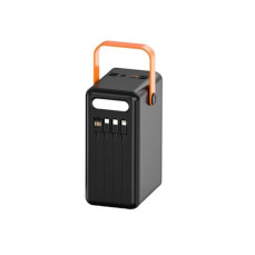 Power Bank Big Box 120000mAh Fast Charge+cable (4USB/Type-C/Micro/Lightning)- чорний (900165)