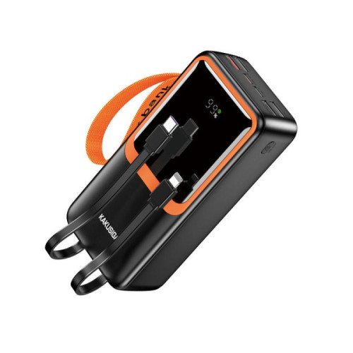 Power Bank Kakusiga KSC-1089 30000mAh (4USB/2USB-C/22.5W)- чорний (900175)